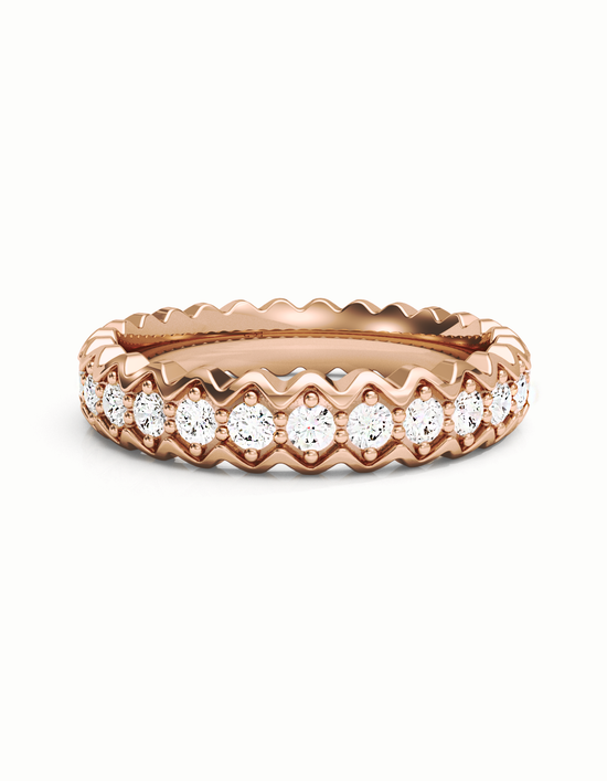 Soft Peak Eternity Ring 14k / 18k Gold