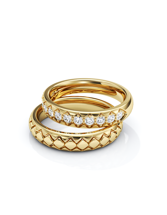 Journey Ring 14k / 18k Gold - 4mm width