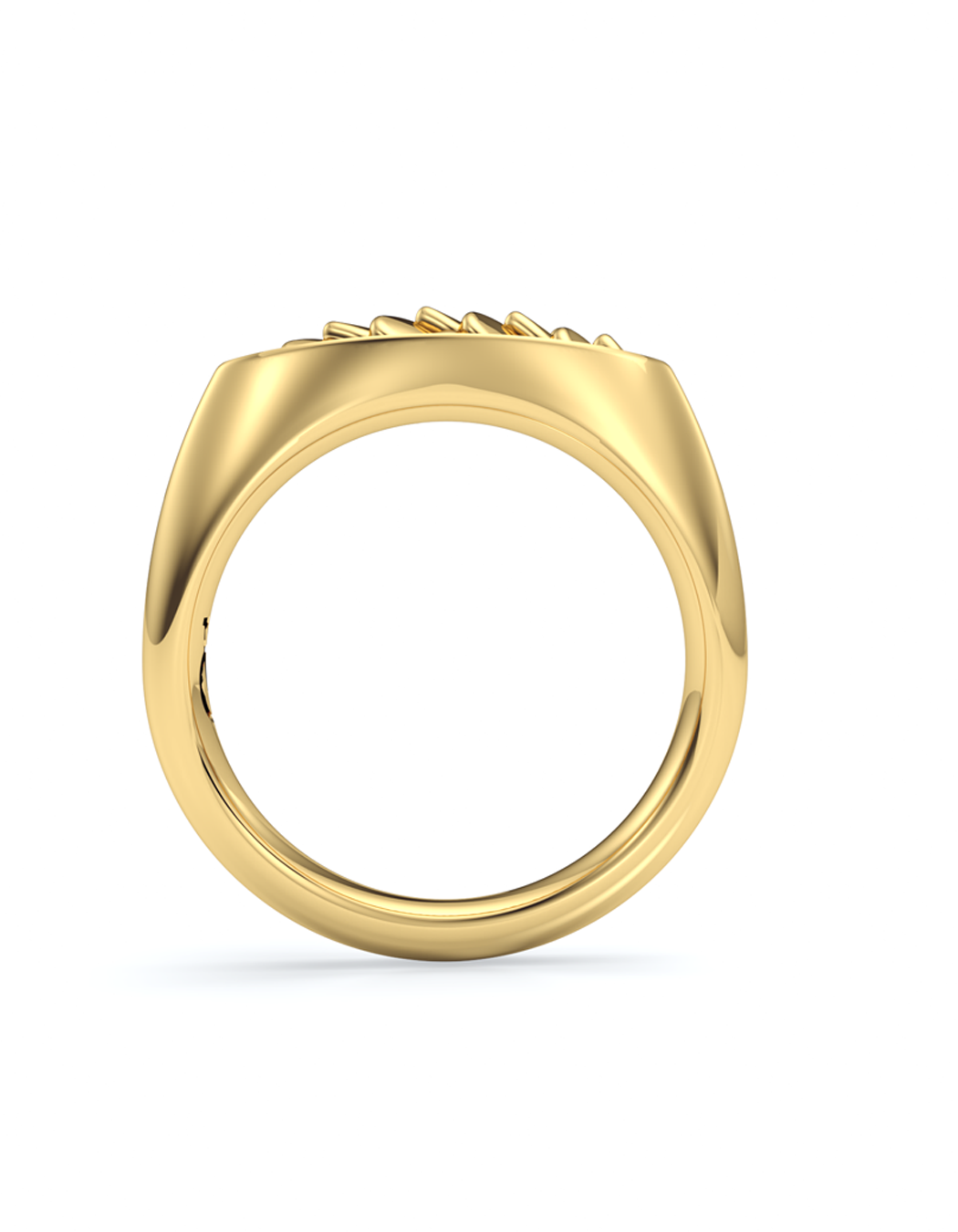 Upscale Iguana Signet Ring 14k / 18k Gold