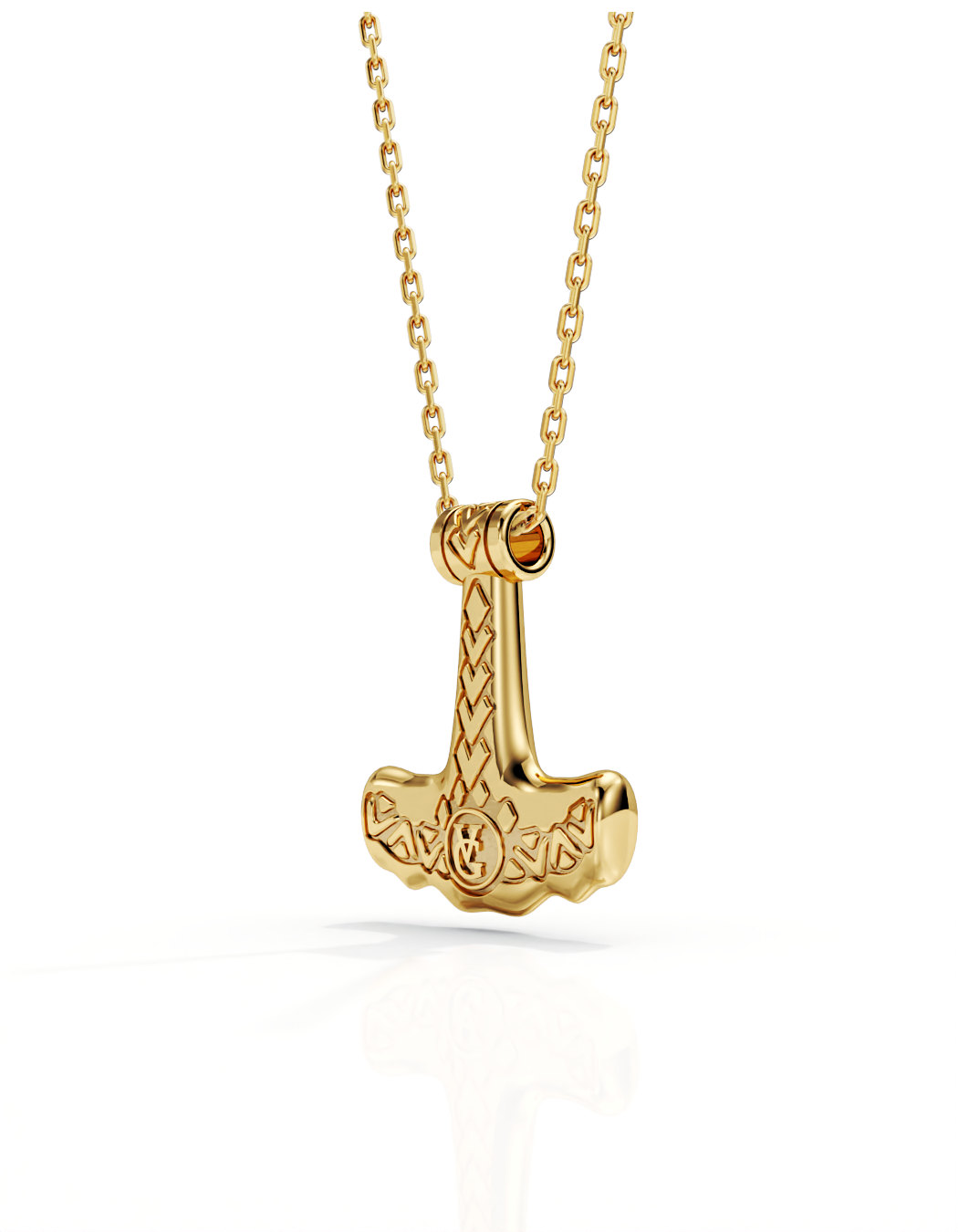 Shark Hammer Necklace 14k Gold