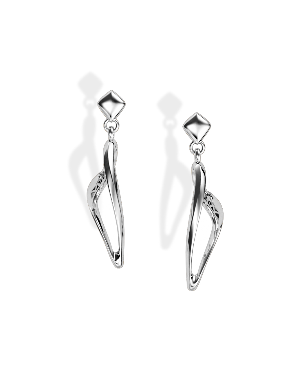 SMALL SHARK ILLUSION EARRINGS