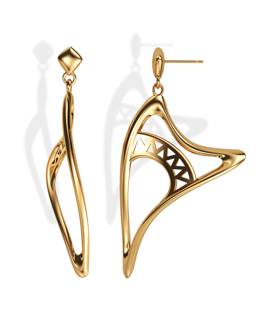 SHARK ILLUSION EARRINGS