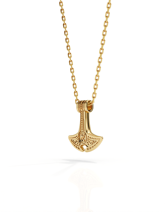 Manta Hammer Necklace 14k Gold - Small