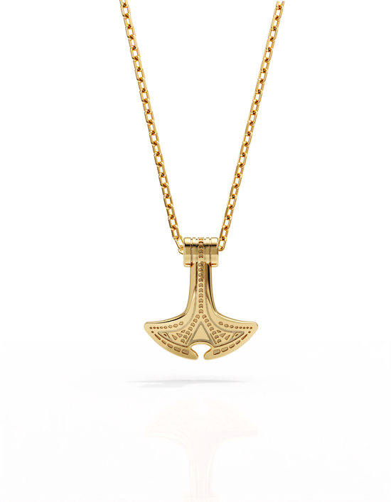 Manta Hammer Necklace 14k Gold - Small