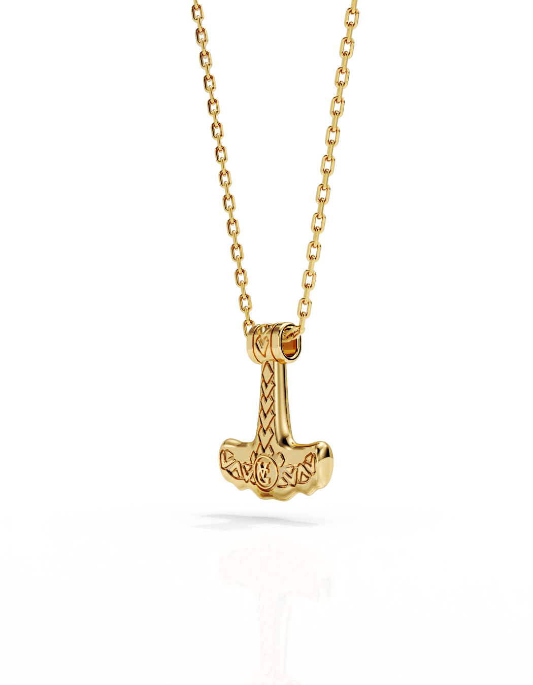 Shark Hammer Necklace 14k Gold - Small