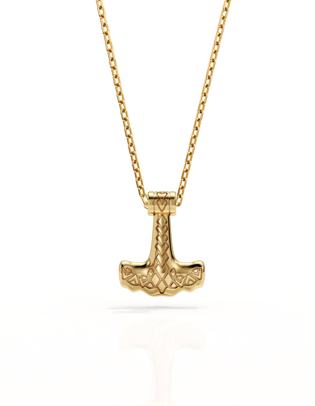 Shark Hammer Necklace 14k Gold - Small