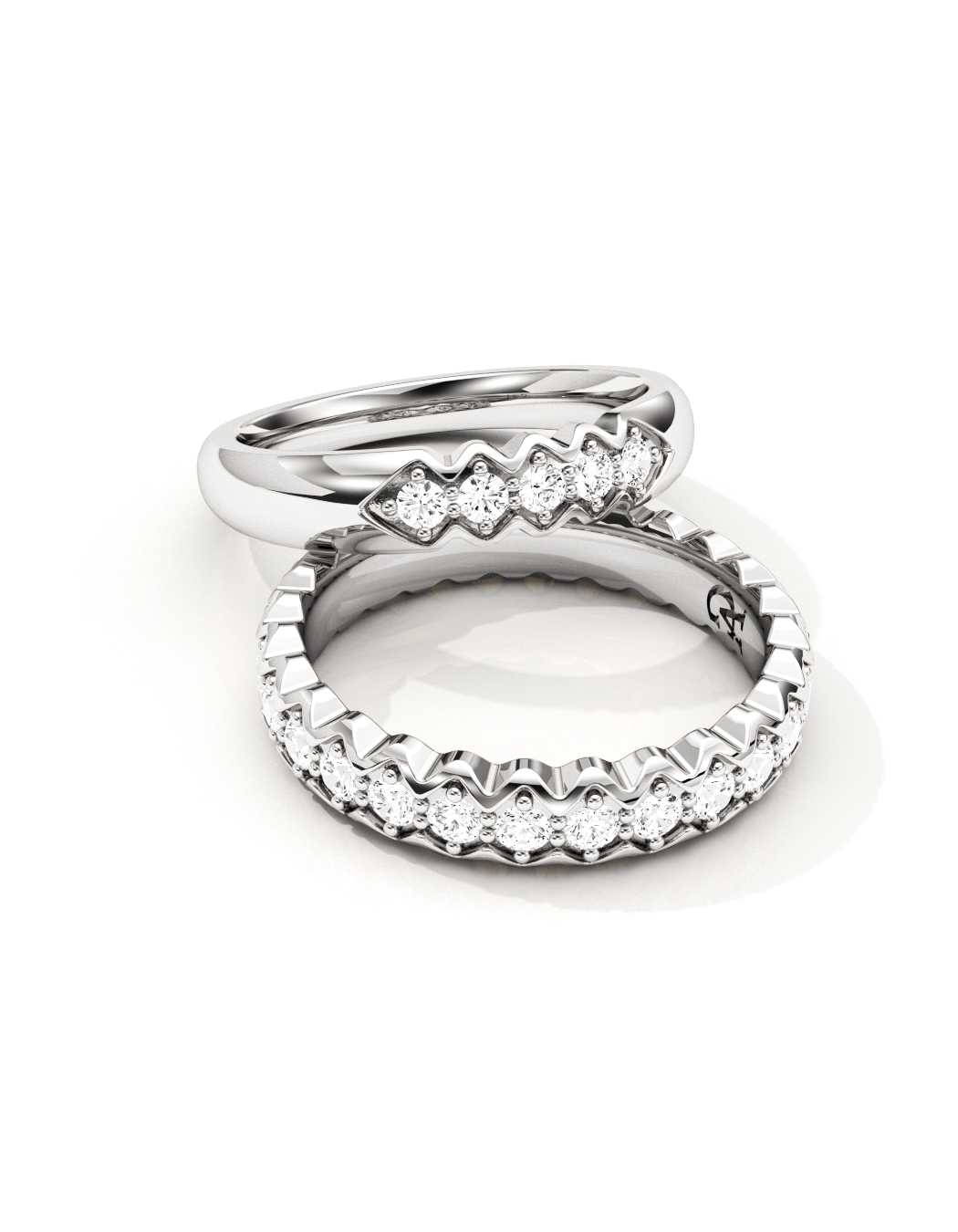 Soft Peak Eternity Ring