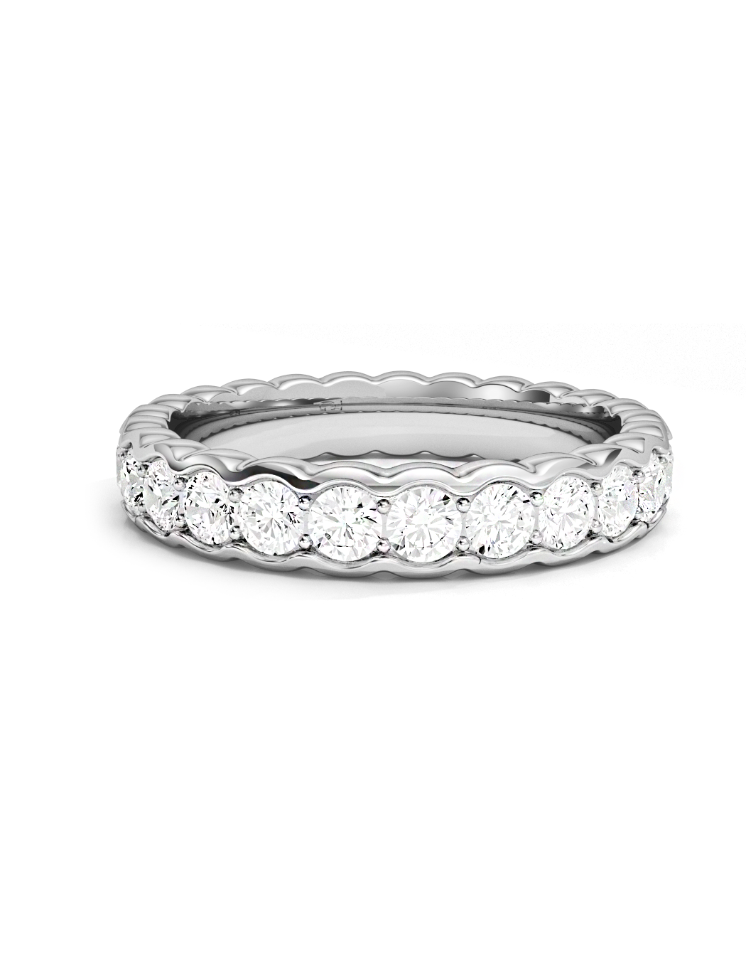 Soft Wave Eternity Ring 14k / 18k Gold