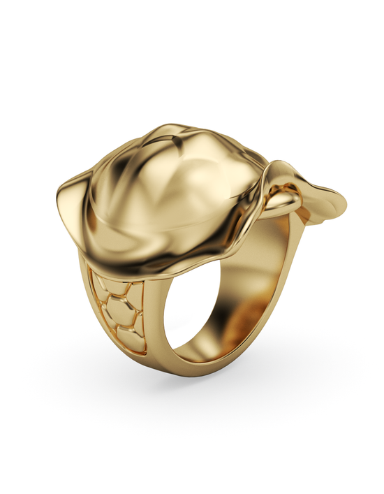 La Patrona Tortoise Ring 14k Gold