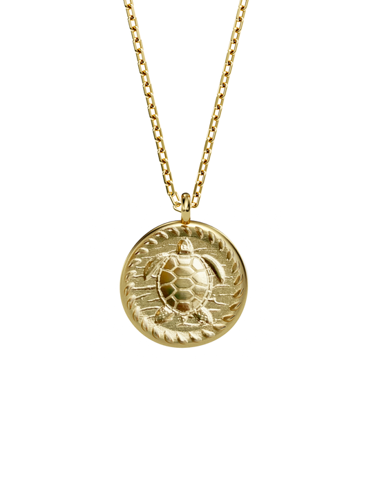 TURTLE Spirit Amulet 14k Gold