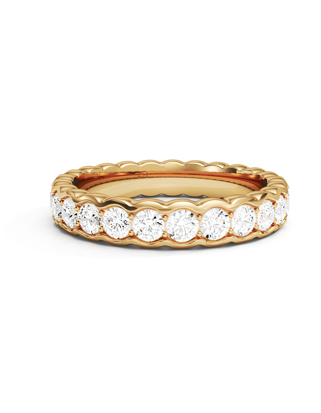 Soft Wave Eternity Ring 14k / 18k Gold