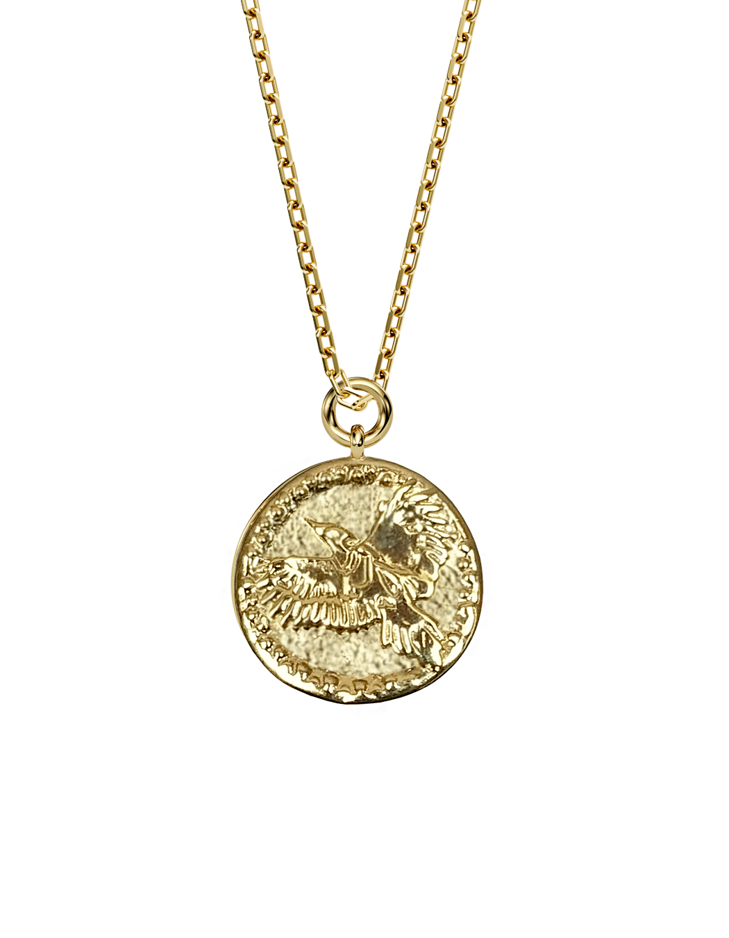 WOODPECKER Spirit Amulet 14k Gold (Cancer)