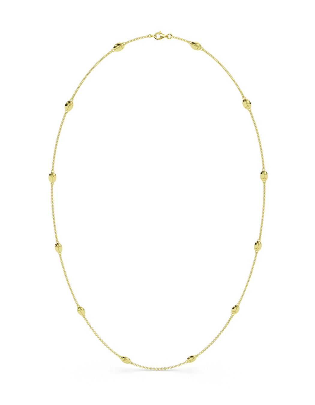 Load image into Gallery viewer, Lucky Bug Necklace 29&amp;quot; 14k Gold
