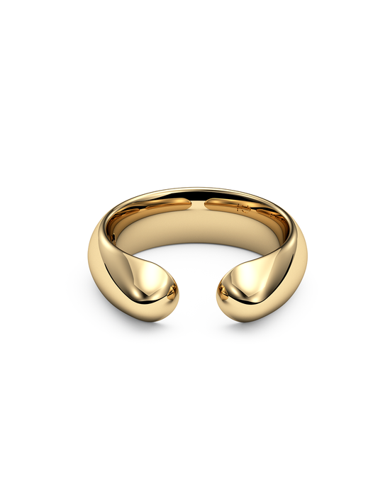 Giant Manta Kiss Ring 14k / 18k Gold