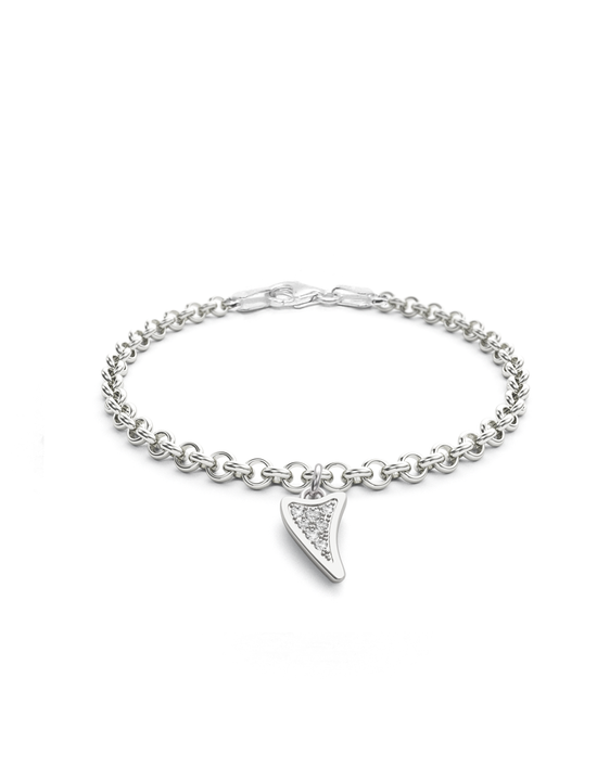 Diamond Shark Charmer Bracelet