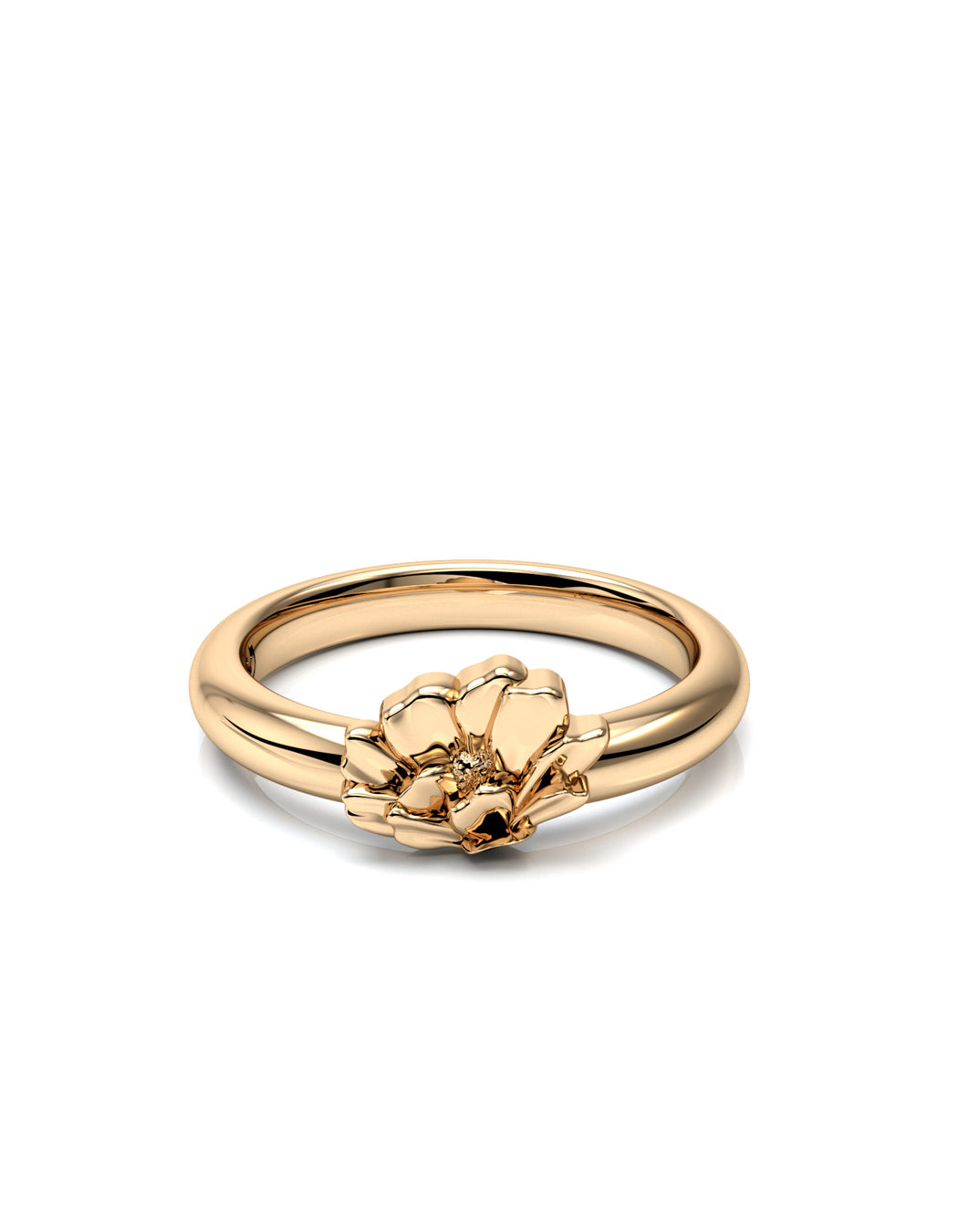 Cactus Flower Ring 14k Gold