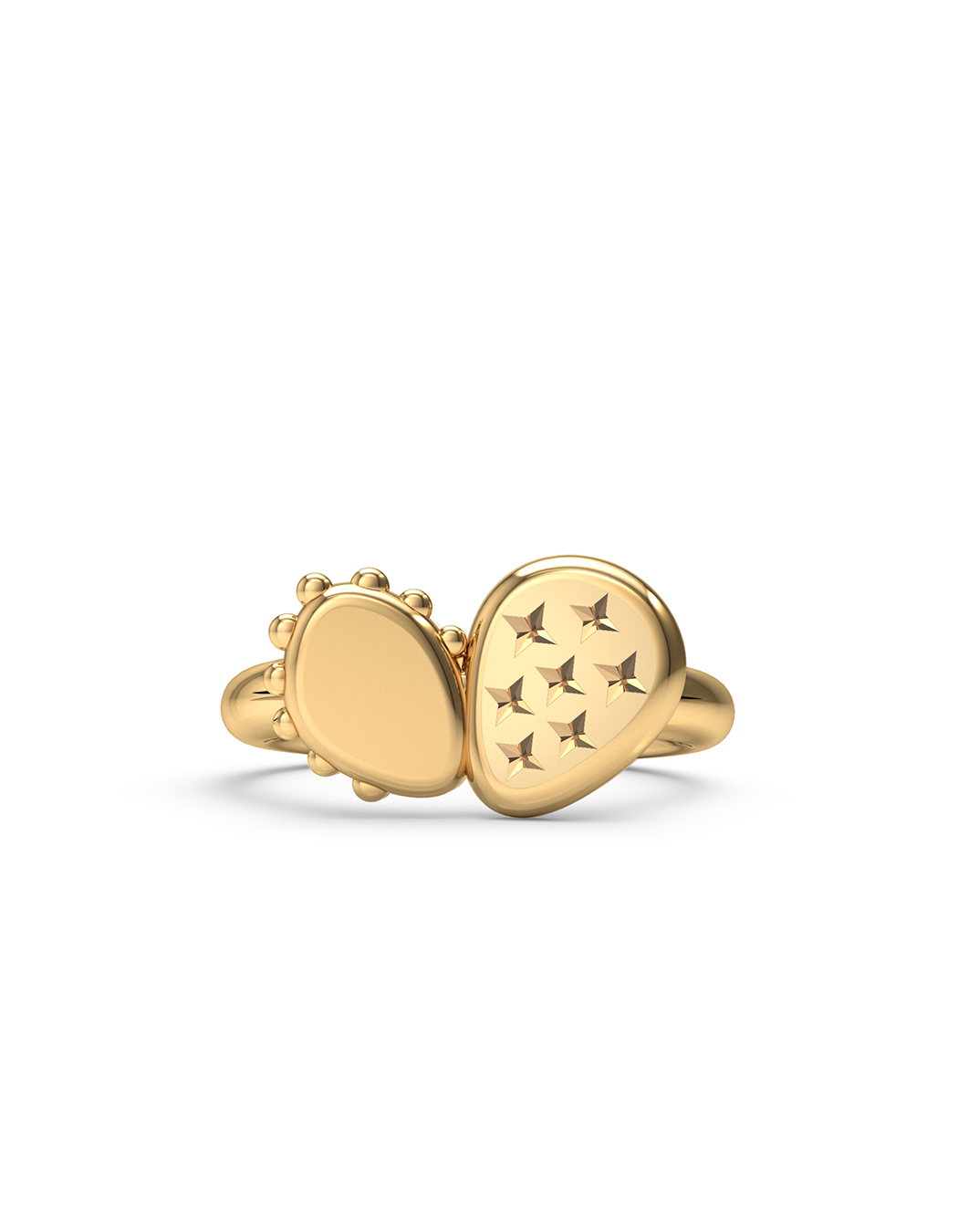 Gold 2025 cactus ring