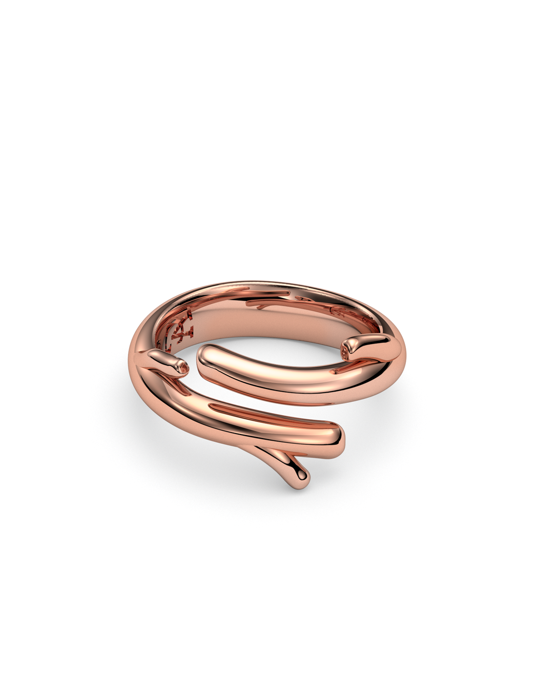 Copper sales pinky ring