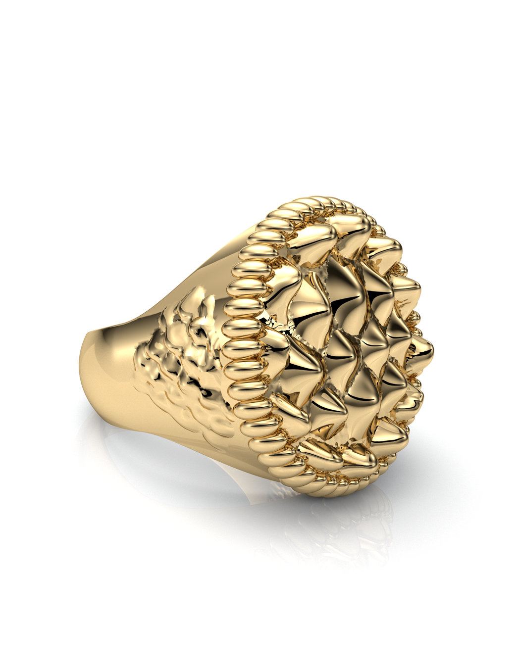 Iguana Crown Ring 14k Gold