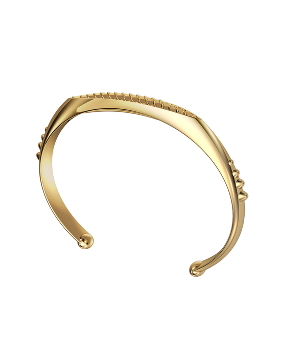 Upscale Iguana Cuff 14k Gold