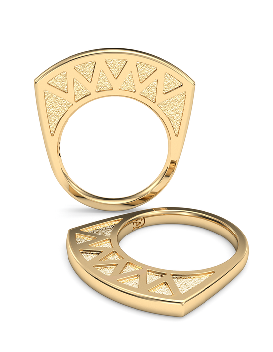 Manō Arc Ring 14K & 18K Gold