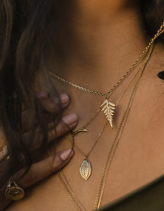 Mini Miconia Necklace 14k Gold
