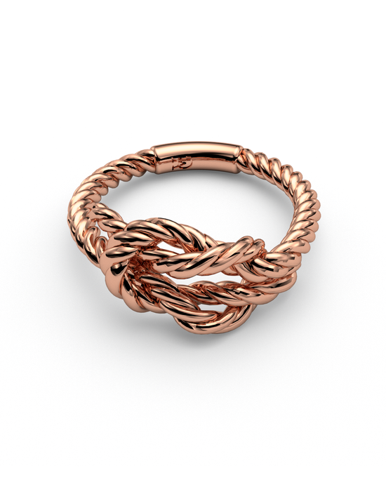 Load image into Gallery viewer, Reef Knot Ring 14K / 18K Gold