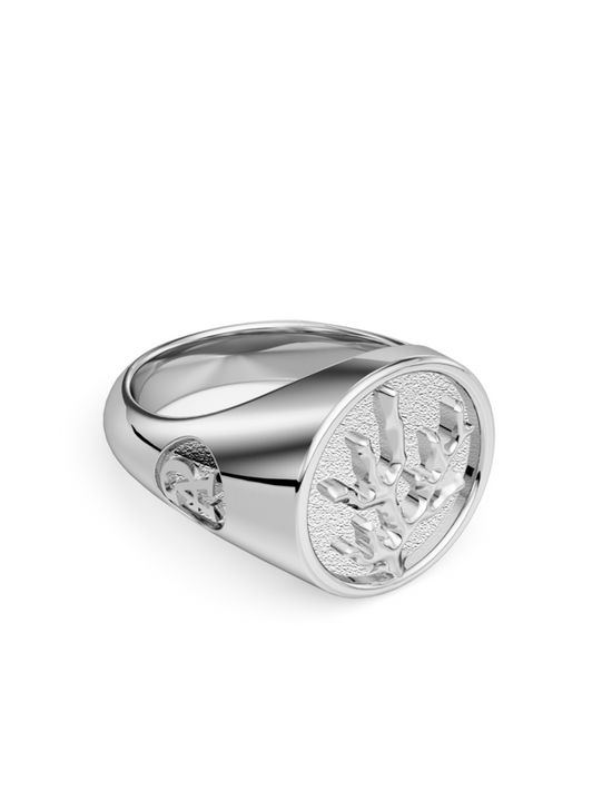 Coral Signet Ring