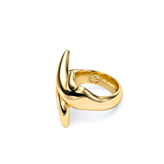 Load image into Gallery viewer, Harmony Rhino Ring 14K/18K Gold