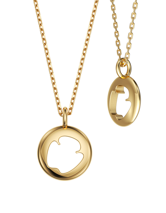 Load image into Gallery viewer, Rhino Print Pendant 14K / 18K Gold