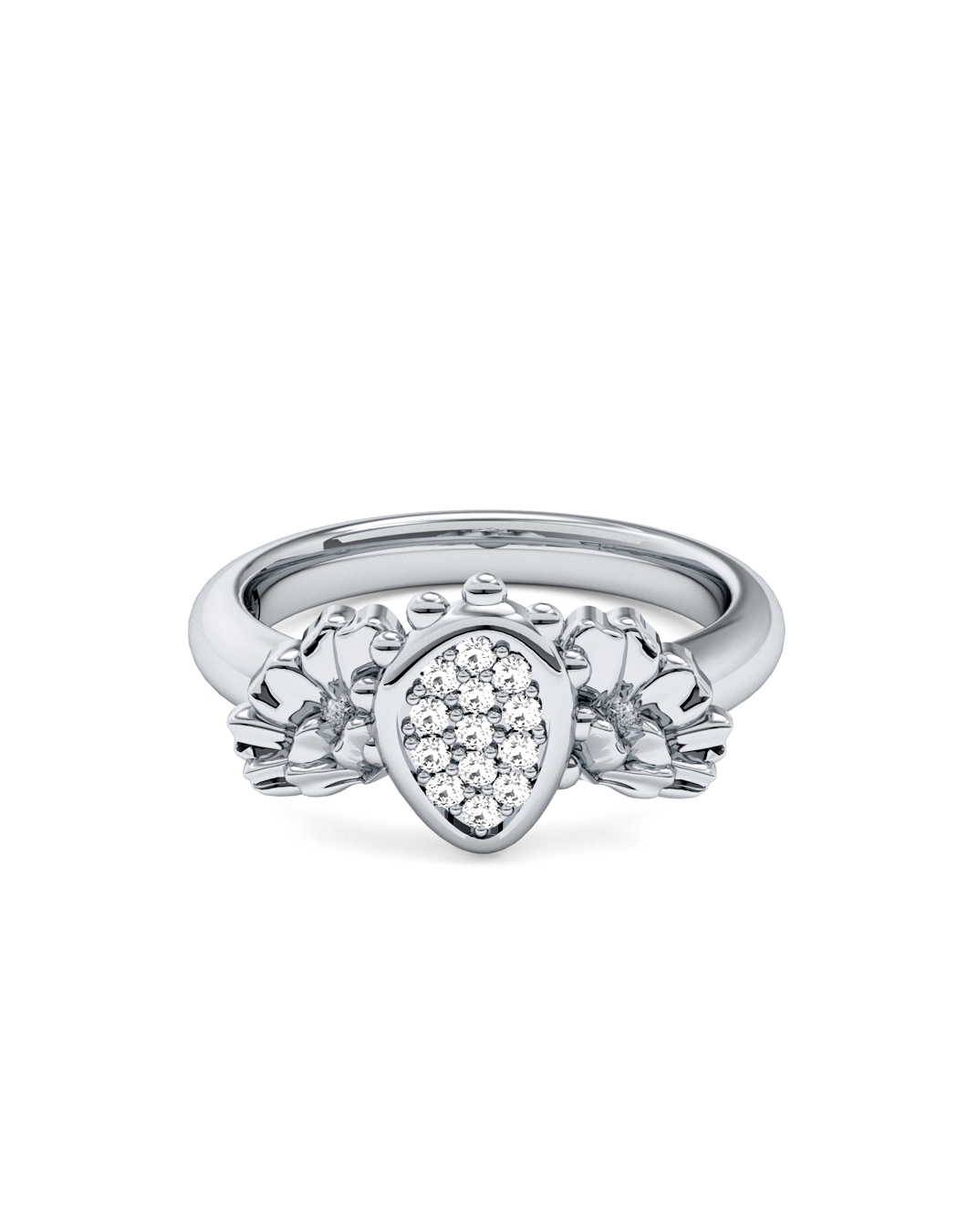 Diamond Cactus Bloom Ring