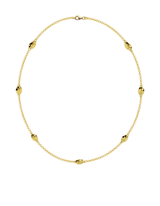 Load image into Gallery viewer, Lucky Bug Necklace 14k Gold