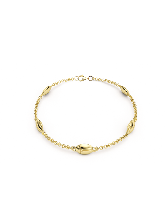Load image into Gallery viewer, Lucky Bug Bracelet 14k Gold