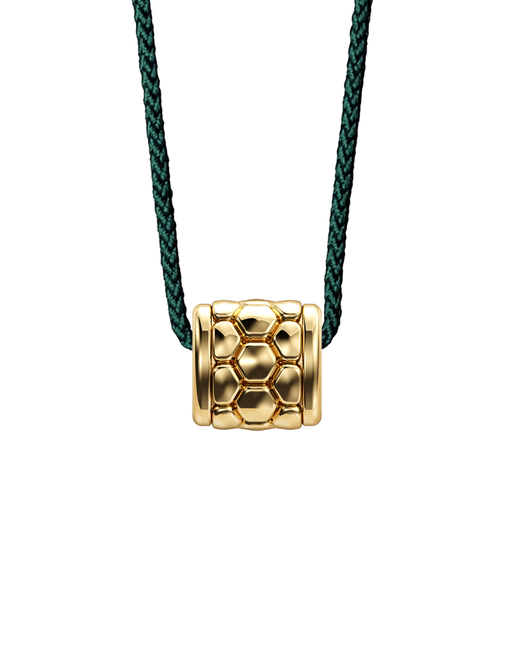 Load image into Gallery viewer, Tortoise Barrel Bead Necklace 14k Gold